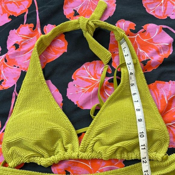 Wild Fable 70s groovy look👀 Lime 🍋‍🟩 Green Bikini👙Beach🏖️Time! Lined. Comfy! - Picture 11 of 17